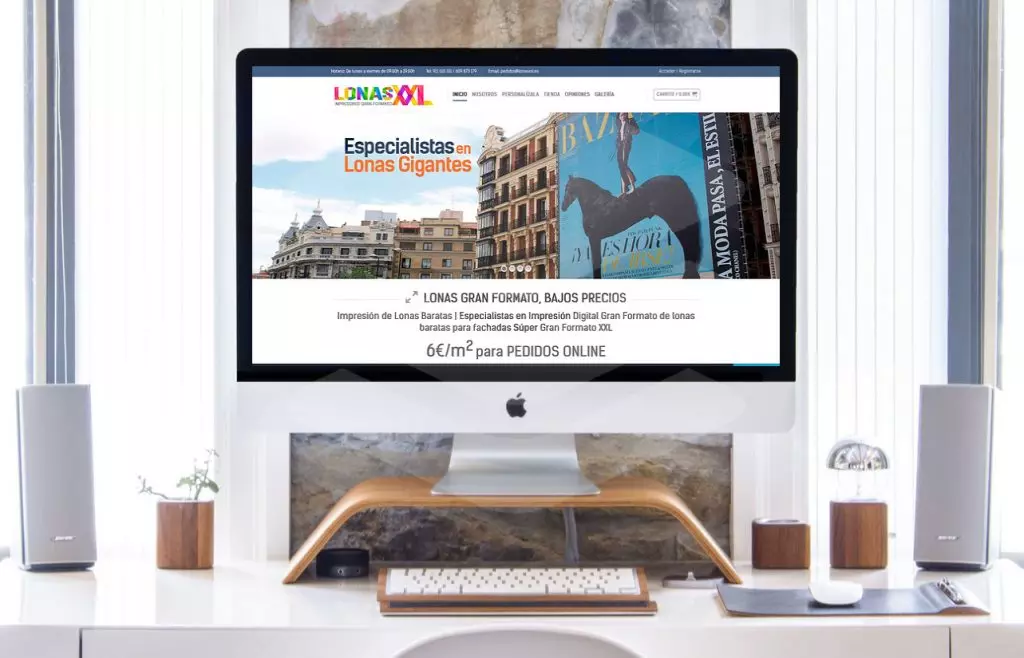 diseño web lonas xxl