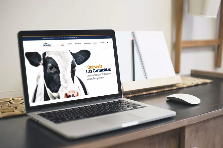 web para fabrica quesos diseño web granada